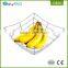 Wholesale carbon steel metal wire sliver empty fruit basket stand