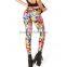 Womens gym yoga shorts fitness plus size jumpsuit Adventure Time Bro Ball Leggings fashion new women Digital print Glastic Pants