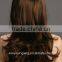 Dark brown ladies hair wigs, fashion synthetic hair styling