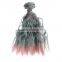ombre color Kinky curl sythetic hair piece for doll wig