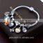 Custom 925 Silver Bead DIY Sterling Silver Charm Wholesale gracefully slidable silver Bead Fit for Woman Bracelet T046