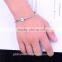 X090C Wholesale Custom Crystal Stone Engraved Dad Round Bead, Sterling Silver 925 Charm