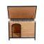 PawHut Large Wood Outdoor Wood Elevated Pet House Dog Kennel Shelter w/ Opening Roof