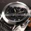 KS Navigator Vintage Black Analog Leather Auto Mechanical Men Watch