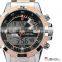 SHARK Mens Analog Digital Stainless Sport LED Chrono Wrist Watch