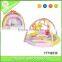 Folding baby playing gym mat with rattle toys,Musical baby activity mat, baby play mat