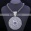 New big round pendant brass jewelry set,christmas gifts