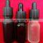 1oz Matte Black Glass Bottle - Boston Round eLiquid 30ml bottle