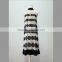 Elegant silk sleeveless dress with collar/dots print
