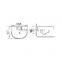 Hot selling sanitary ware counter wash basin
