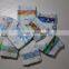 pe film or cloth-like magic tape or pp tape B grade stock baby diapers