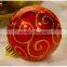 8cm Red Gold Picture Frame Christmas Tree Ornaments
