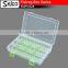 SWH0328C 6 Blocks Transparent colorful boards plastic fishing tackle box