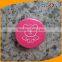 Cute 10ML Empty PET Plastic Baby Skin Care Jar with Pink Cap