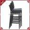 Wholesale bar furniture stackable wicker woven used commercial bar stools