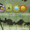 2015 Newest Metal Flower Garden Decoration Stake Garden Decoration Flower Metal Decorative Flower Stakes Garden Stakes