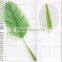 mini green plastic artificial palm leaves
