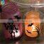 tall metal candle holders Halloween jar