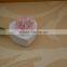 hand painted white ceramic jewel box with flower shape design