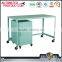 Office simple design modern movable metal locker desk with drawers