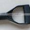 Plastic snow shovel with wooden handle &D-grip.