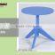 Home furniture colorful wooden table, modern woonden round coffee table