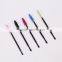 Colorful top quality factory price pp handle silicone head material eyelash brush