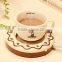 2016 new wholesale Cookie USB Cup Warmer with 4 Port Hub Coffee Milk Tea Cup Warmer Heating Plate Cup multi color