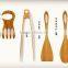 2017 new bamboo untensils/wooden bamboo kitchen tools