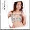 Exotic floral beaded bra tops for belly dancing belly dance beaded bras