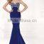 2 colors beaded luxrious mermaid sleeveless dresses for wedding party