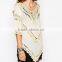 2016 SEXY HOLLOW BLOUSE PATCHWORK DESIGN TOPS WOMEN SHIRT
