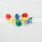 Box packing plastic gear shape head pin customizable colors thumbtack office creative stationery