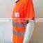 Hi Vis Short Sleeve Contrast Neck And Cuff Custom Fluorescent T-shirt