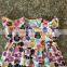 Vintage Floral T shirts toddler baby summer top new print flutter girl tunic