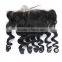7A Full Lace Frontal Brazilian Virgin Hair Loose Wave 13X4 Brazilian Hair Closure Lace Frontal With Bleached Knots
