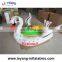 Kids electric bumper boats / commercial inflatable swan bumper boat for amusement park