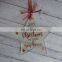 frosted acrylic perspex hanging star bauble decoration Christmas ornament