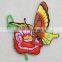 2017 new spring style flower and butterfly embriodery applique