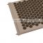100% cotton and linen coconut fiber buckwheat hull filling yoga acupressure mat and pillow set natural
