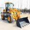 1.5 Ton Construction Equipment Agriculture Huydraulic Steering Wheel Loader With Container