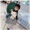 Children's clothing ins2020 autumn girl houndstooth long-sleeved skirt + vest girl baby dress