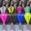 2020 summer sexy tight strap hollowed out two piece set  sleeveless  women outfit clothes