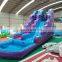 commercial hot sale cheap party rental inflatable purple water slide for sale