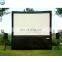 Factory customized family outdoor PVC rear projector inflatable movie screen