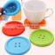 Beauty Silicone Coffee Placemat Button Coaster Cup Glass Beverage Holder Pad Mat