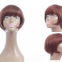 Short Bob Wig With Tail Roll Wig With Bangs