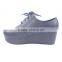 China Wholesale Groundwork Safety Lace up High Platform Ankle Boots for Women