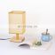 Modern Square Wooden Base Table Lamp with Fabric Shade Bedside Desk Lamps