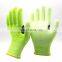 Yellow Stainless Steel HPPE Double Knit A4 Cut Resistant Glove With PU Palm for Metal Fabrication